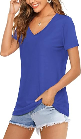 Tricou de vară pentru femei, albastru S [1]