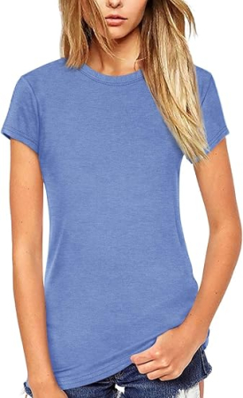 Tricouri dama - Tricou de vară pentru femei,  Albastru S