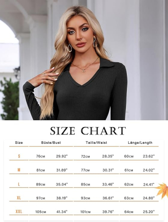 Bluza mulata de vară pentru femei, cu maneca lunga, decolteu V  verde M [5]