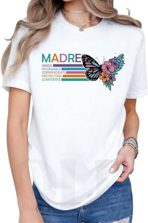 Tricouri dama - Tricou de vară pentru femei, cu maneca scurta,  alb M