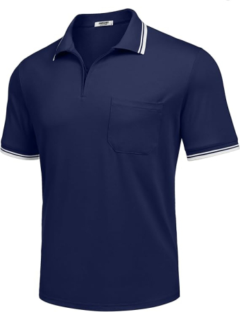 Tricou polo pentru barbati, buzunar la piept, fermoar scurt ascuns S [2]