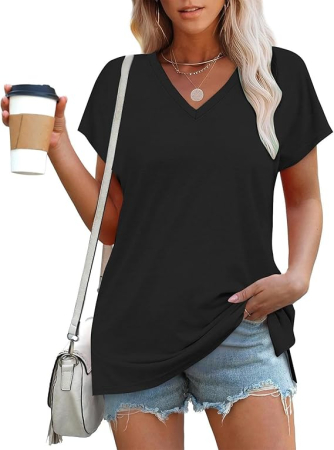 Tricou de vară pentru femei,  negru S [1]