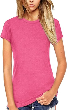 Tricouri dama - Tricou de vară pentru femei,  Roz S