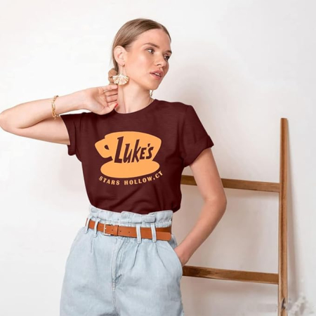 Tricou de vară pentru femei,  gri cu model S [4]