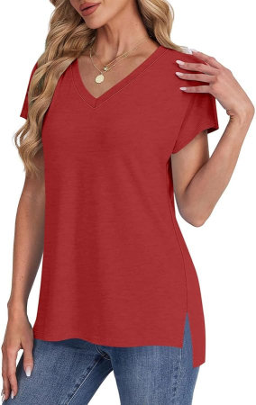 Tricou de vară pentru femei,  rosu L [2]