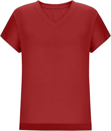 Tricou de vară pentru femei,  rosu S [4]