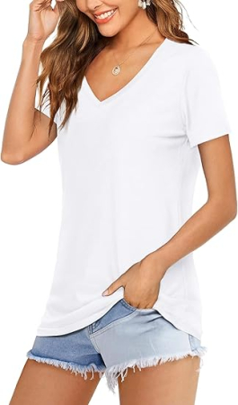 Tricou de vară pentru femei, alb 2XL [1]