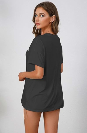 Tricou de vară pentru femei,  negru S [2]