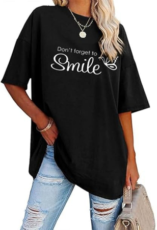 Tricouri dama - Tricou de vară pentru femei,  negru S