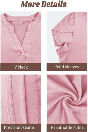 Tricou larg de vară pentru femei,  Roz S [4]