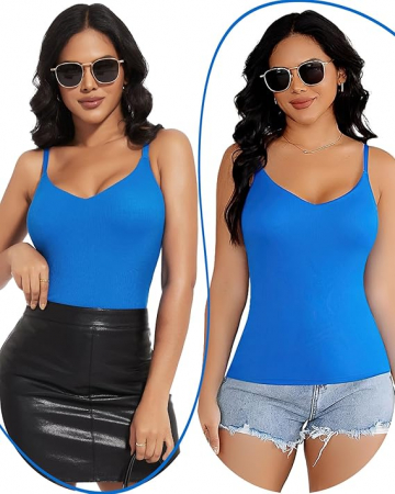 Body mulat cu sutien pentru modelare corporala femei, alb + albastru, XL [3]