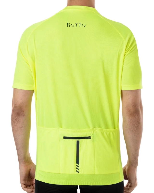 Tricou sport respirabil pentru barbati,  fermoar 1/4, buzunar spate, S [1]