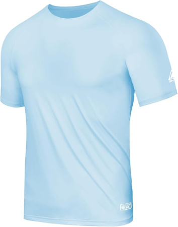 TRICOURI - Tricou sport respirabil pentru barbati, elastic, protectie UV, albastru L
