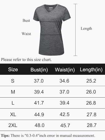 Tricou sport respirabil pentru femei,  Gri XL [6]