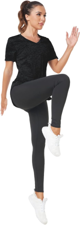 Tricouri de vară pentru femei,  2 buc gri/negru S [5]