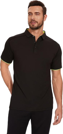 Tricouri polo slim pentru barbati, set 3 bucati Negru/Alb/Gri S [1]