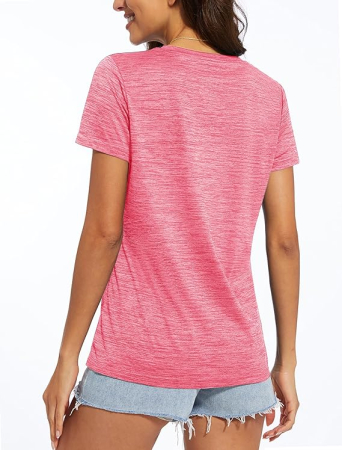 Tricou sport respirabil pentru femei,  Roz 2XL [1]