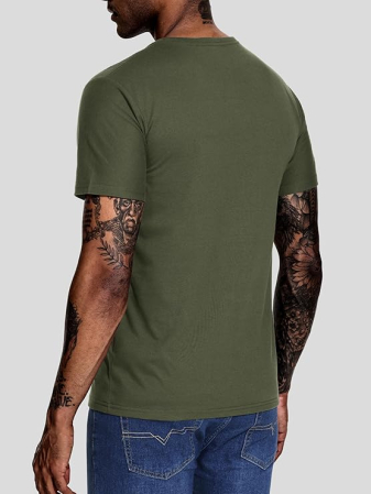 Set 5 tricouri sport respirabile pentru barbati,  Negru/Gri/Bleumarin/Verde/Maro M [4]