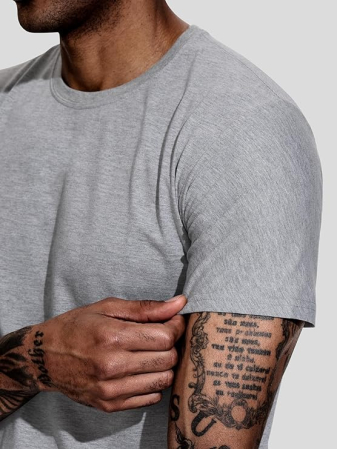 Set 5 tricouri sport respirabile pentru barbati,  Negru/Gri/Bleumarin/Verde/Maro M [3]