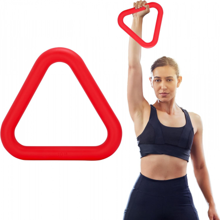 FITNESS - Triunghi Kettlebell de 4.5kg, compact cu acoperire robustă, 30,5 x 28 x 3.7 cm
