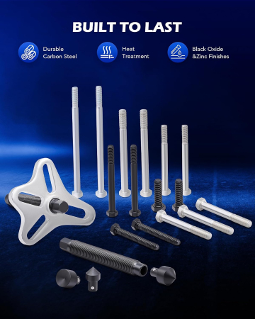 Set Extractor Rulmenți și Fulii Orion Motor Tech, 49 Piese, Oțel AISI 1045, SAE/Metric [6]