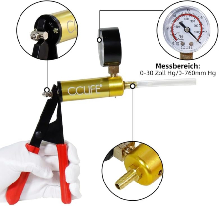 Trusa aerisire sau inlocuire lichid in instalatia de franare cu pompa de vid [1]