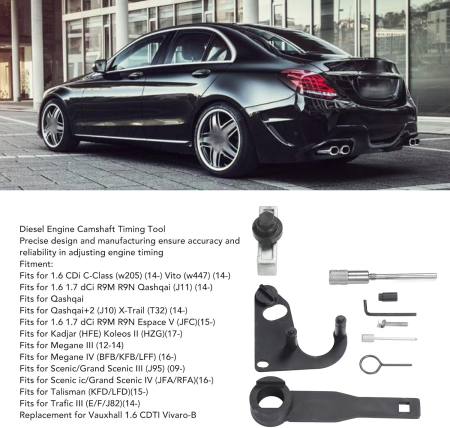 Trusa blocare distributie motor diesel 1.6/1.7 DCi R9M R9N – 9buc [1]