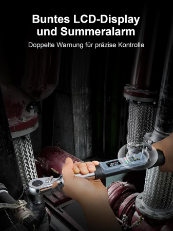 Cheie dinamometrica digitala de precizie 1/4 inci, 1.5-30Nm [3]