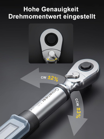 Cheie dinamometrica digitala de precizie 1/4 inci, 1.5-30Nm [2]