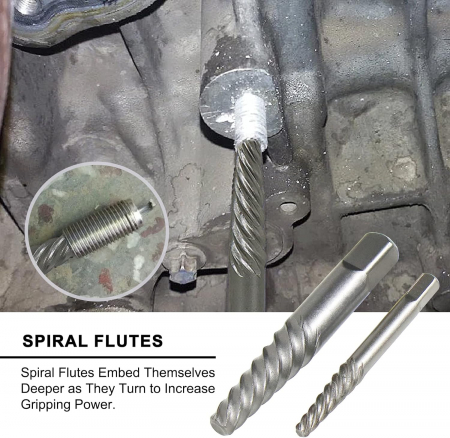 Trusa extractoare 3/8" pentru piulite si suruburi deteriorate 8-19mm 26 piese [2]