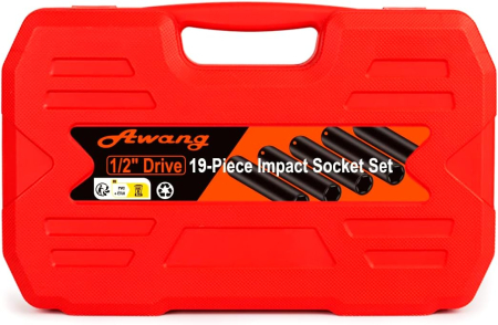 Trusa de 19 tubulare cu impact cu prelungitoare– 1/2'' 8-24mm [8]