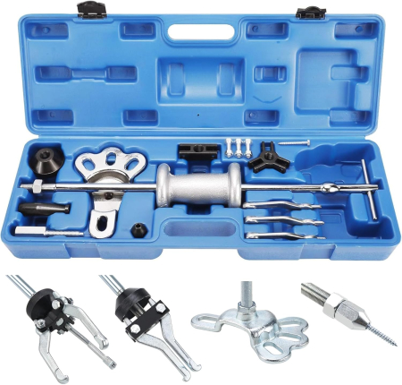 CASA SI GRADINA - Trusa demontare rulmenti, butuci, tamburi cu ciocan culisant 12 piese