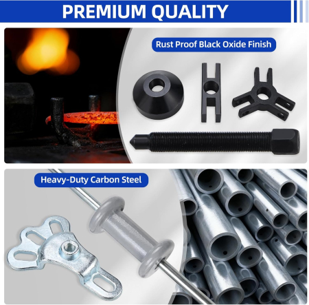Trusa demontare rulmenti, butuci, tamburi cu ciocan culisant 12 piese [7]