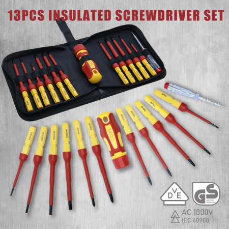 Trusa surubelnite pentru tensiuni inalte 1000V, 13 piese [6]