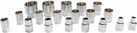 Trusa tubulare bihexagonale 1/2" 8-32 mm, 19 piese [5]