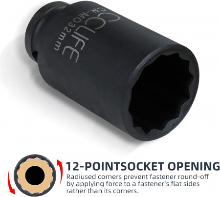 Trusa tubulare si imbusuri impact,1/2",30-36 mm si hexagon:14-17-19 mm [3]