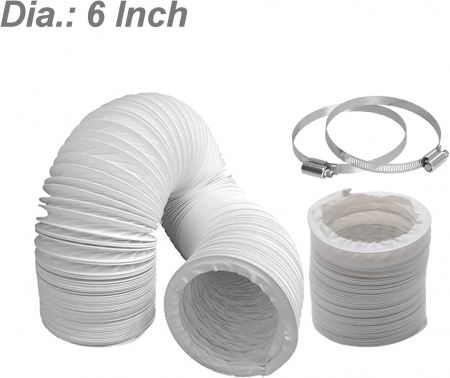 Tub flexibil pentru aer, din arc spiralat si PVC, 153mmx2.5m [2]