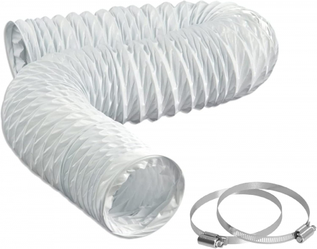 Sisteme de ventilatie - Tub flexibil pentru aer, din arc spiralat si PVC, 153mmx2.5m