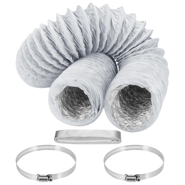 Accesorii sisteme de ventilatie - Tub flexibil pentru aer, din arc spiralat si PVC, 100mmx3m
