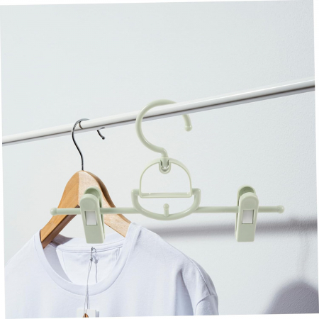 Umerase din plastic cu cleme pentru pantaloni sau fuste, set 5 bucati verzi [5]