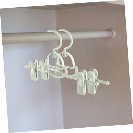 Umerase din plastic cu cleme pentru pantaloni sau fuste, set 5 bucati verzi [2]