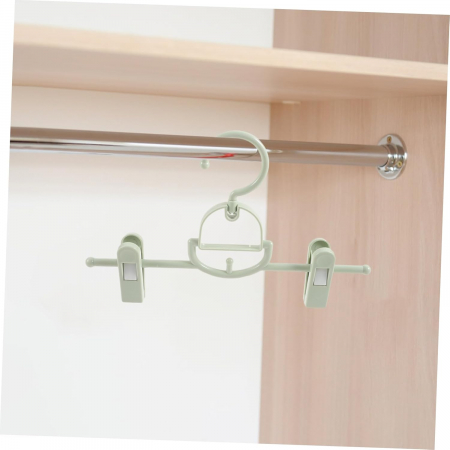 Umerase din plastic cu cleme pentru pantaloni sau fuste, set 5 bucati verzi [3]