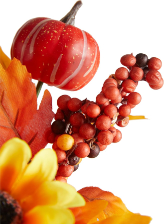 Flori ornamentale artificiale, floarea soarelui, artar, dovleci [7]