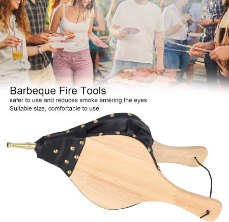 Suflanta din lemn cu burduf pentru intretinerea focului [4]