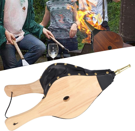 Suflanta din lemn cu burduf pentru intretinerea focului [2]