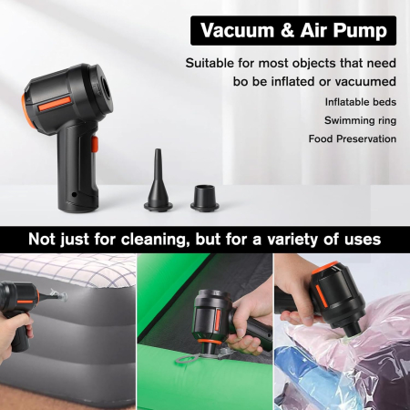 Suflantă cu aer comprimat și aspirator electric portabil, super puternic, 100.000 RPM [6]