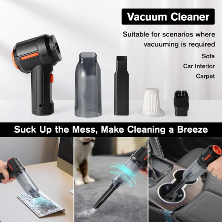 Suflantă cu aer comprimat și aspirator electric portabil, super puternic, 100.000 RPM [5]