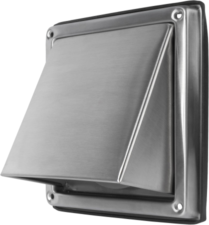 Sisteme de ventilatie - Capac din otel inoxidabil cu clapeta pentru evacuarea sistem ventilatie sau hota 100mm