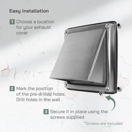 Capac din otel inoxidabil cu clapeta pentru evacuarea sistem ventilatie sau hota 100mm [3]