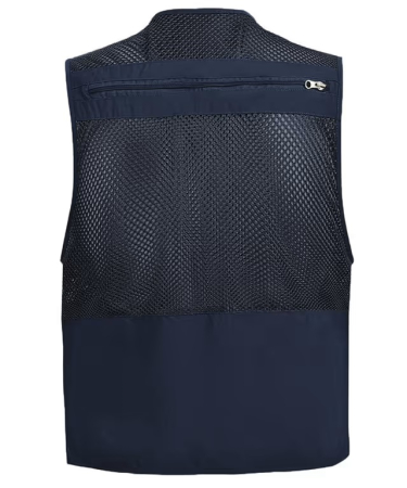 Vesta albastra cu fermoar si buzunare pentru iesiri in natura, 3XL [1]
